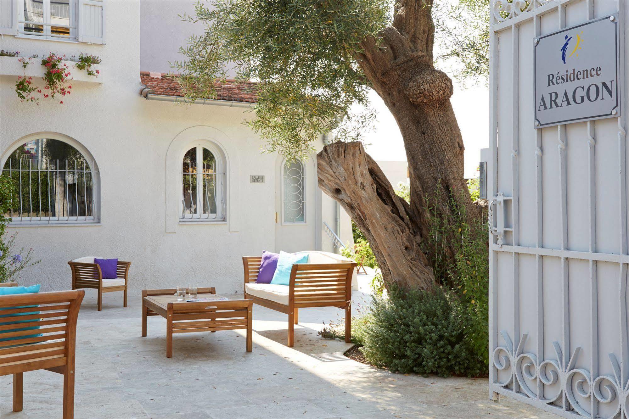 Résidence Aragon Juan-les-Pins Exterior foto